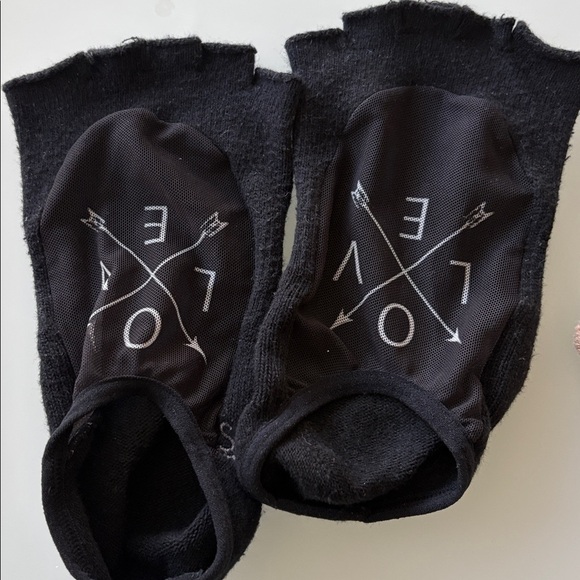 Black and tan Toe Socks toesox lot of 2 size M - Picture 4 of 5